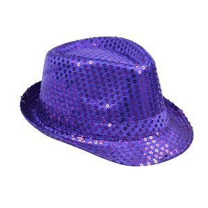Bild von Kapelusz cekiny fioletowy