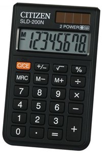 Bild von Kalkulator kieszonkowy Citizen SLD-200NR czarny