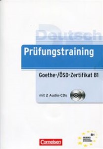 Obrazek Prufungstraining DaF B1 Goethe-/OSD-Zertifikat Ubungsbuch mit Losungen und CD