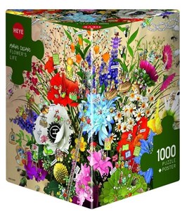 Bild von Puzzle 1000 Kwiatowe życie (Puzzle+plakat)