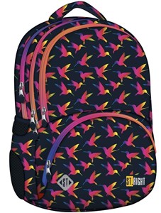 Obrazek Plecak 4-komorowy 17 St.Right Tęczowe ptaki