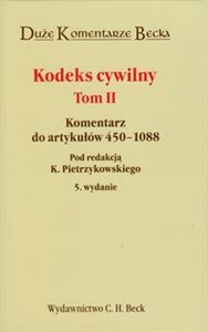 Obrazek Kodeks cywilny tom 2 Komentarz do artykułów 450-1088