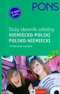 Obrazek Pons duży słownik szkolny niemiecko-polski polsko-niemiecki z płytą CD