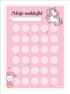 Obrazek Karty motywacyjne jednorożce 5szt