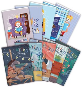 Bild von Paczka Zeszyt A6 32k kratka top 2000 book/retro pakiet 12 sztuk