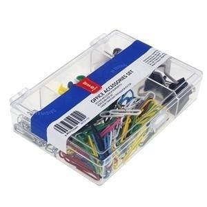 Bild von Zestaw biurowy spinacze, pinezki, klipy 153el