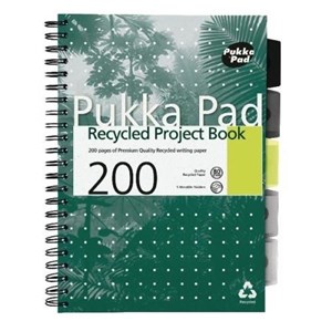 Obrazek Project Book Recycled A4/100K linia zielony (3szt)