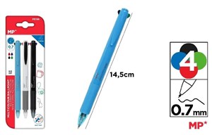 Obrazek Długopis 4-kolorowy 0.7mm 3szt