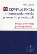 Książka : Ekwiwalenc... - Anna Kizińska