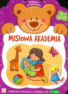 Obrazek Misiowa Akademia zeszyt 3 Książeczka edukacyjna z naklejkami dla 3-latka