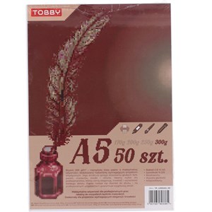 Obrazek Papier Brystol A5 50 ark.300g