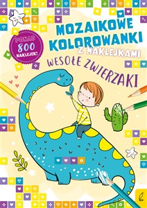 Obrazek Wesołe zwierzaki. Mozaikowe kolorowanki