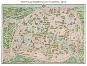 Obrazek Puzzle Piatnik Mapa Paryża 1000