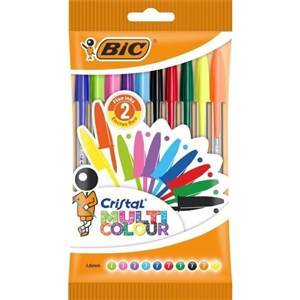 Bild von Długopis BIC Cristal Multi Colour Pouch 10 kolorów