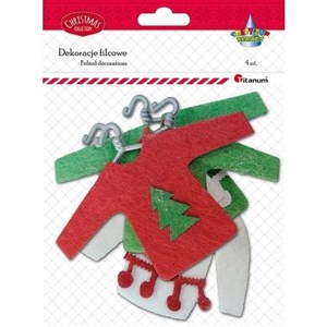 Obrazek Filcowe sweterki na wieszaku 4szt