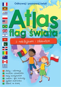 Obrazek Atlas flag świata z naklejkami i plakatem