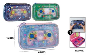 Obrazek Piórnik szkolny z klapką MIX