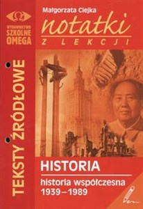 Obrazek Notatki z lekcji historii Historia współczesna 1939-1989