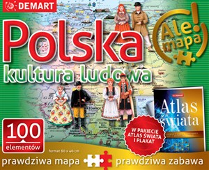 Obrazek Puzzle Polska kultura ludowa + atlas