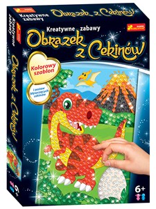 Bild von Cekinowy obrazek Dinozaur Trex