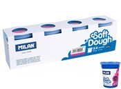 Pokaż szczegóły dla Ciastolina MILAN BASIC 4 słoiczki x 116 g różowa Książka : Ciastolina...