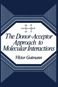 Obrazek GUTMANN, V: DONOR-ACCEPTOR APPROACH TO MOLECULAR INTERACTION