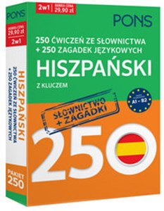 Bild von 250 ćwiczeń ze słownictwa Hiszpański + 250 zagadek