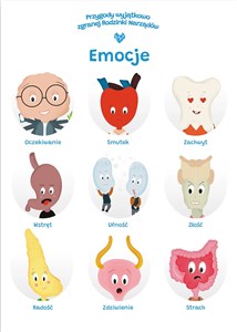 Obrazek Plakat edukacyjny emocje dla dziecka format A2