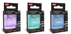 Obrazek Gumka + temperówka Rexus teens mix