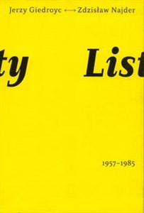 Obrazek Listy  1957-1985 Jerzy Giedroyć