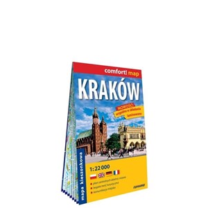 Obrazek Kraków kieszonkowy laminowany plan miasta 1 : 22 000