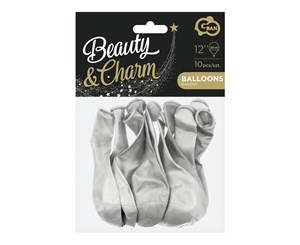 Bild von Balony Beauty&Charm metaliki srebrne 10szt