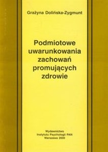 Bild von Podmiotowe uwarunkowania zachowań promujących zdrowie