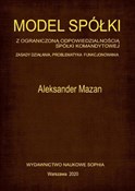 Model spół... - Aleksander Mazan - Ksiegarnia w niemczech