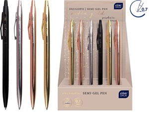 Bild von Długopis metalowy slim Satin Gold (24szt)