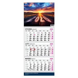 Bild von Kalendarz 2026 trójdzielny Premium Droga