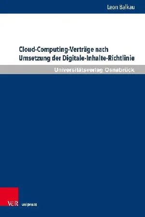 Bild von BALKAU, L: CLOUD-COMPUTING-VERTRÄGE NACH UMSETZUNG DER DIGIT