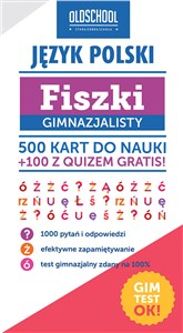Obrazek Język polski Fiszki gimnazjalisty Gimtest OK!