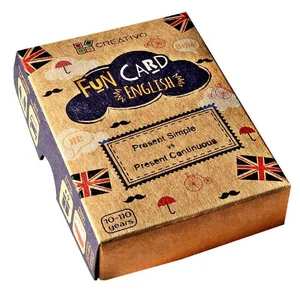 Obrazek Fun Card English Present Simple vs Present Continuous