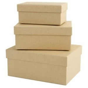 Obrazek Pudełka tekturowe papermania prostokątne 3szt