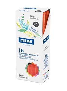 Bild von Cienkopis Sway Fineliner czerwony (16szt) MILAN