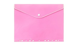 Obrazek Teczka A4 kopertowa PP zawieszana pastel różowy