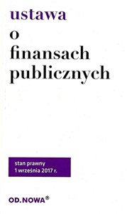 Obrazek Ustawa o finansach publicznych