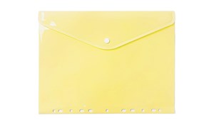 Obrazek Teczka A4 kopertowa PP zawieszana żółta