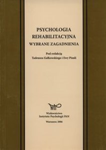 Obrazek Psychologia rehabilitacyjna Wybrane zagadnienia