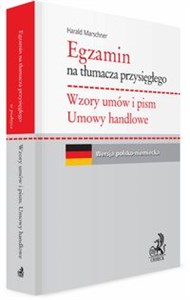 Obrazek Egzamin na tłumacza przysięgłego Wzory umów i pism Umowy handlowe Wersja polsko-niemiecka