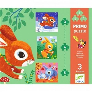 Bild von Puzzle - 3 plansze Króliki