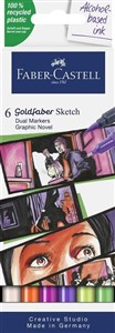 Obrazek Pisak dwustronny Goldfaber Sketch graphic 6 kol.
