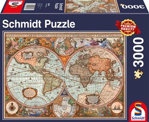 Obrazek Puzzle 3000 Starożytna mapa świata