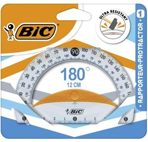 Obrazek Kątomierz BIC Protector blister 12cm.